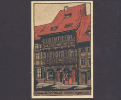 Wernigerode, Künstler-Stein-Zeichnung, Das "alte Haus" - Ohne Zuordnung