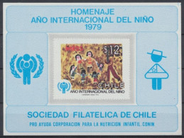 Chile, MiNr. 915 Gedenkblatt, Ohne Gummierung - Chili