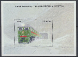 Uganda, Eisenbahn, MiNr. Block 155, Postfrisch - Oeganda (1962-...)