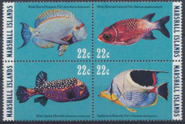 Marshall-Inseln, MiNr. 50-53 Viererblock, Fische, Postfrisch - Marshall Islands