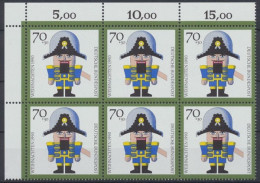 Deutschland (BRD), Michel Nr. 1486 6er Bogenteil, Postfrisch - Unused Stamps