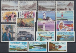 Färöer, MiNr. 112-129, Jahrgang 1985, Postfrisch - Faroe Islands