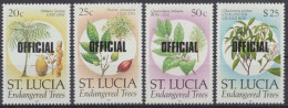 St. Lucia Dienst, Michel Nr. 28-31, Postfrisch - St.Lucia (1979-...)