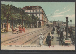 Algier / Alger, Boulevard De La Republique Et Square Bresson - Zonder Classificatie