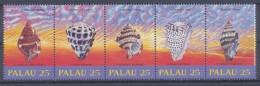 Palau, Fische / Meerestiere, MiNr. 273-277 ZD, Postfrisch - Palau