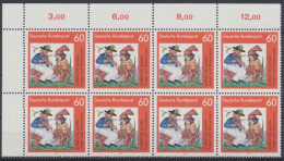 Deutschland (BRD), MiNr. 1576, 8er Block, Ecke Li. Oben, Postfrisch - Unused Stamps