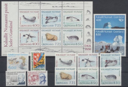 Grönland, MiNr. 211-222, Jahrgang 1991, Postfrisch - Komplette Jahrgänge