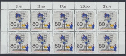Berlin, Michel Nr. 877, 10er Bogenteil, Postfrisch - Unused Stamps