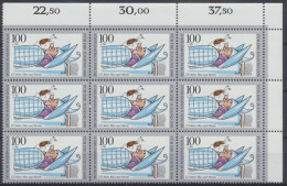 Berlin, Michel Nr. 871 9er Bogenteil, Postfrisch - Unused Stamps