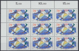 Berlin, Michel Nr. 839, 9er Bogenteil, Postfrisch - Unused Stamps