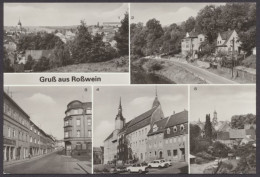 Roßwein Kr. Döbeln, Blick Von Der Wunderburg, Am Talbad, Dresdner Straße, Markt - Other & Unclassified