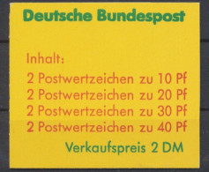 Deutschland (BRD),, MiNr. MH 20 B, Postfrisch - Sonstige & Ohne Zuordnung