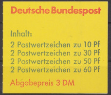 Deutschland (BRD), Michel Nr. MH 23 D, Postfrisch - Autres & Non Classés