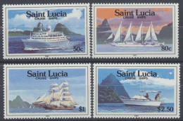 St. Lucia, Schiffe, MiNr. 986-989, Postfrisch - St.Lucie (1979-...)