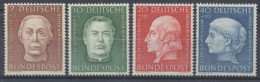 Deutschland (BRD), MiNr. 200-203, Postfrisch - Ungebraucht