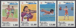 Sri Lanka, MiNr. 1001-1004, Postfrisch - Sri Lanka (Ceylon) (1948-...)