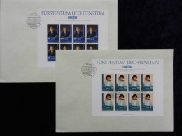 Liechtenstein, MiNr. 797-798 Kleinbögen, Briefumschlag - FDC