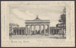 Berlin, Brandenburger Thor Vom Thiergarten Aus Gesehen - Autres & Non Classés