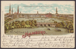 Hamburg, Lombardsbrücke Und Binnenalster - Andere & Zonder Classificatie