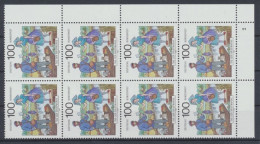 Deutschland (BRD), MiNr. 1570, 8er Block, Ecke Re. U., FN 2, Postfrisch - Unused Stamps