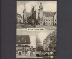 Köthen / Anhalt, Hallesche Straße, Rathaus, "Altdeutscher Hof", Schloßpark - Autres & Non Classés