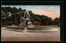 AK Coburg, Parkanlage Mit Dem Sündflutbrunnen  - Coburg