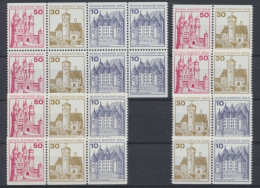 Berlin, Michel Nr. W 61 - W 66 + H - Blatt 18, Postfrisch / MNH - Zusammendrucke