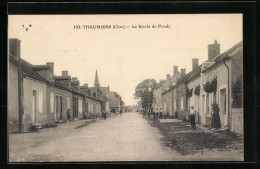 CPA Thaumiers, La Route Du Pondy  - Thaumiers