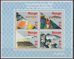 Norwegen, MiNr. Block 8, Postfrisch - Autres & Non Classés