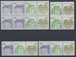 Berlin, MiNr. W 79 - W 82 Und H - Blatt 21, Postfrisch - Zusammendrucke