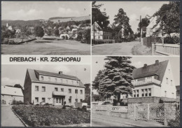 Drebach Kr. Zschopau, Teilansicht, Hauptstraße, Rathaus, Kinderkrippe - Other & Unclassified