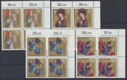 Deutschland (BRD), MiNr. 1578-1581, 4er Block, Ecke Re. Oben, Postfrisch - Ungebraucht