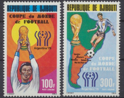 Dschibuti, Fußball, MiNr. 220-221, Postfrisch - Dschibuti (1977-...)