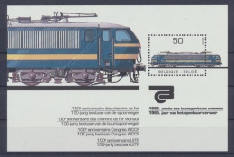 Belgien, Eisenbahn, MiNr. Block 55, Postfrisch - Autres & Non Classés