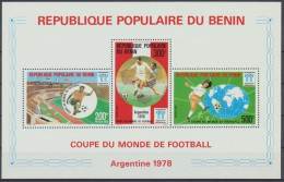 Benin, Fußball, MiNr. Block 4, WM 1978, Postfrisch - Benin - Dahomey (1960-...)