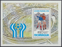 Nicaragua, Fußball, MiNr. Block 108, Postfrisch - Nicaragua