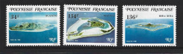 French Polynesia 1981 Tourist Islands Set Of 3 MNH - Neufs