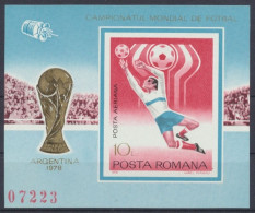 Rumänien, Fußball, MiNr. Block 150, Postfrisch - Other & Unclassified