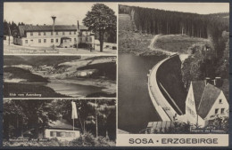 Sosa, Erzgeb., Jugendherberge, Blick Vom Auersberg, Wanderhütte, Talsperre Des Friedens - Other & Unclassified