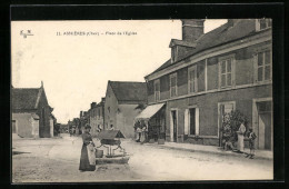 CPA Asnières, Place De L`Eglise  - Autres & Non Classés