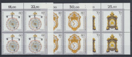 Deutschland, MiNr. 1631-1635, 4er Block, Ecke Re. O., Postfrisch - Unused Stamps