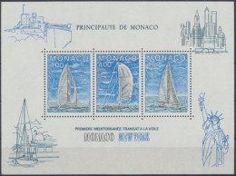 Monaco, Schiffe, MiNr. Block 30, Postfrisch - Other & Unclassified