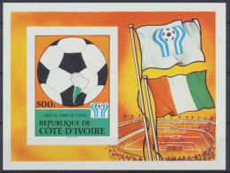 Elfenbeinküste, Fußball, MiNr. Block 12 B, Postfrisch - Côte D'Ivoire (1960-...)