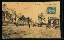 CPA Vailly, Mairie, Gendarmerie, Cure  - Autres & Non Classés