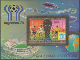 Komoren, Fußball, MiNr. Block 124 A, Postfrisch - Comores (1975-...)