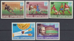Zentralafrikanische Republik, Fußball, MiNr. 513-517 B, Postfrisch - Centraal-Afrikaanse Republiek