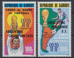 Dschibuti, Fußball, MiNr. 225-226, WM 1978, Postfrisch - Djibouti (1977-...)