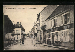 CPA Mareuil-sur-Arnon, La Grande Rue  - Other & Unclassified