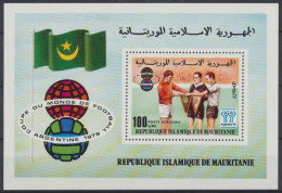 Mauretanien, Fußball, MiNr. Block 19, Postfrisch - Mauritania (1960-...)