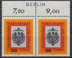 Berlin, MiNr. 385 Paar, Oberrand Mit Berlin-Zudruck, Postfrisch - Neufs